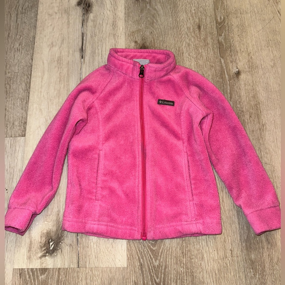 Columbia Kids Bright Pink Fleece Jacket